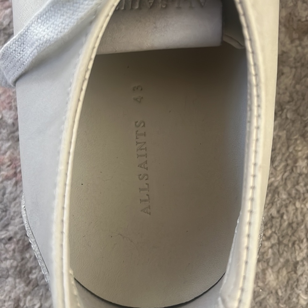 Never worn men’s all saints leather sneaker - Picture 3 of 4